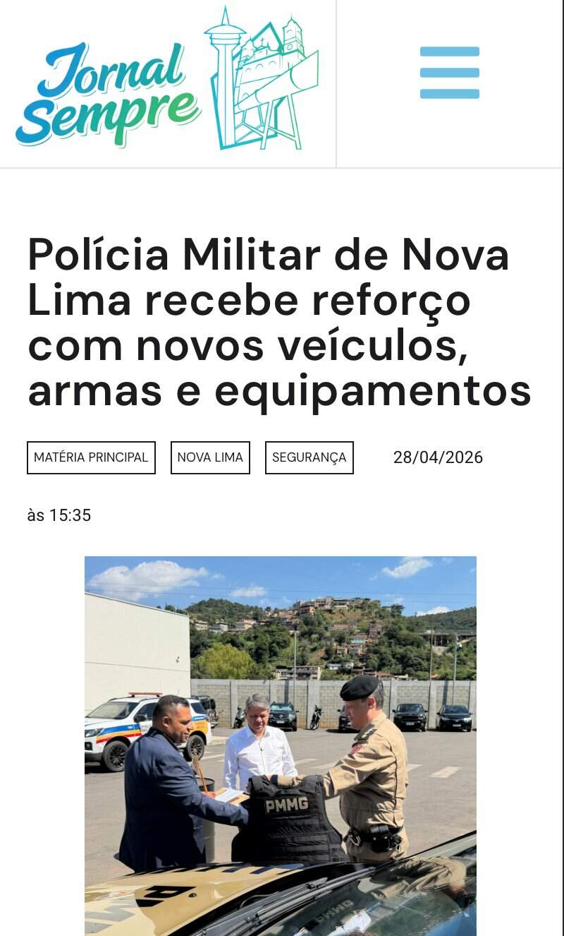 Novo site mobile