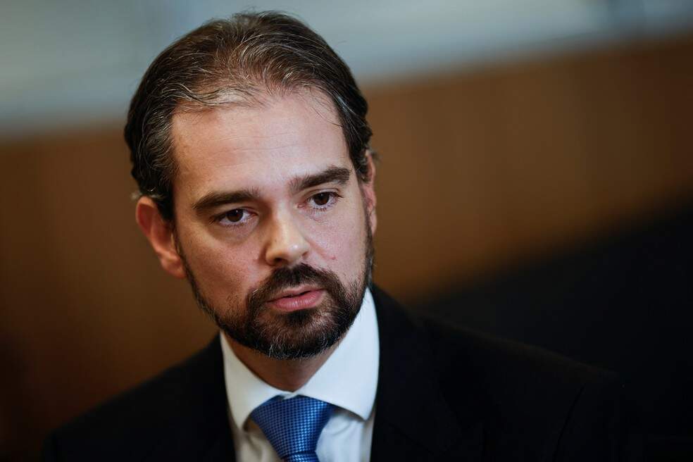Valdecy Urquiza durante entrevista, em 5 de fevereiro de 2024 — Foto: Adriano Machado/Reuters